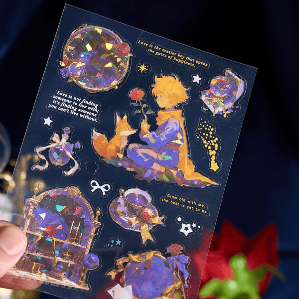 Romantic Sticker Books Prince Universe Series Fairy Tale Scrapbook Supply