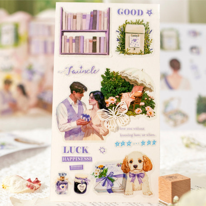Romantic Whispers Vintage Aesthetic Stickers for Bullet Journal