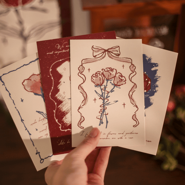Rose and Her Series Floral Letter Writing Set Perfect for Gifts and Scrapbooking