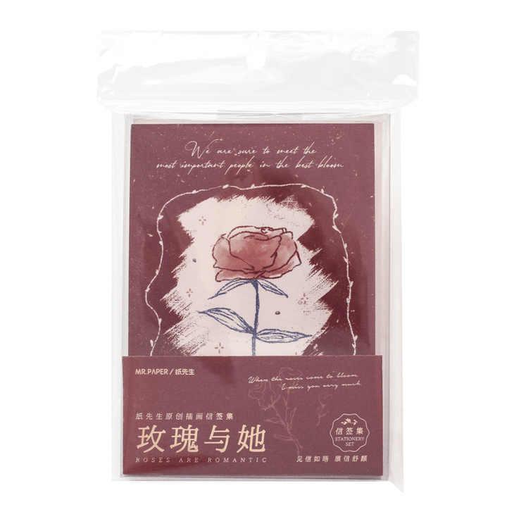 Rose and Her Series Romantic Letter Paper Set for Heartfelt Messages