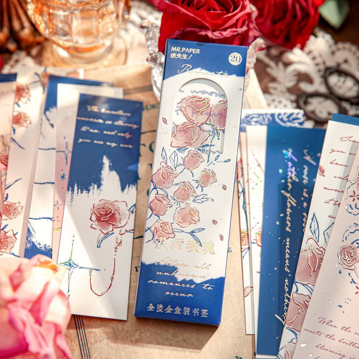 Rose of Name Romantic Stationery Bookmarks Elegant Gift Choice