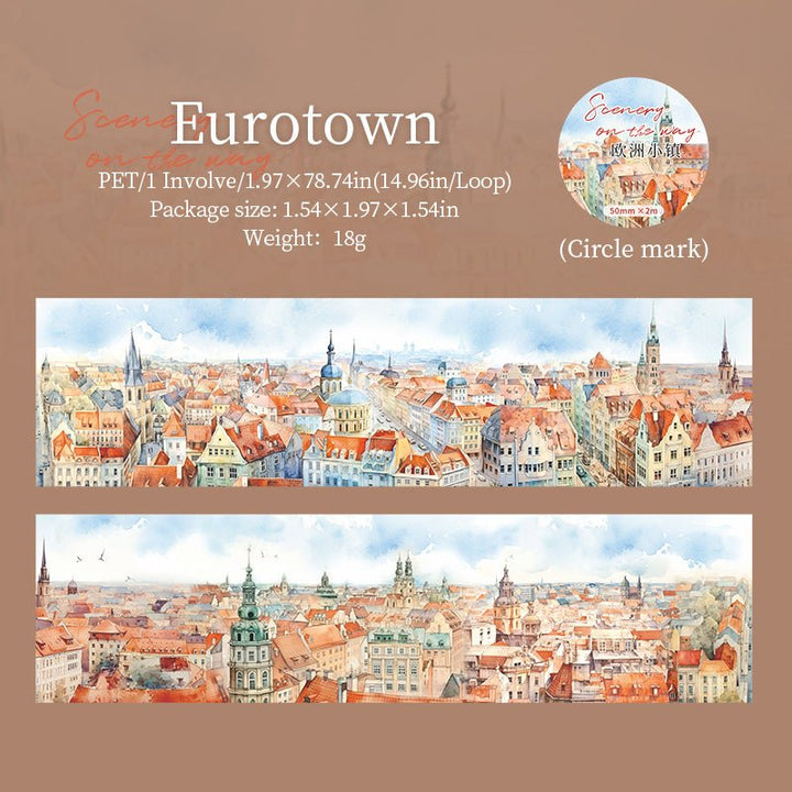 Scenery along the way Eurotown City Landscape Travel Journal