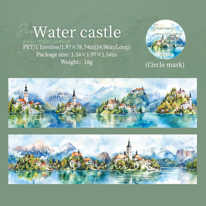 Scenery along the way Water castle Natural Scenery Decoration
