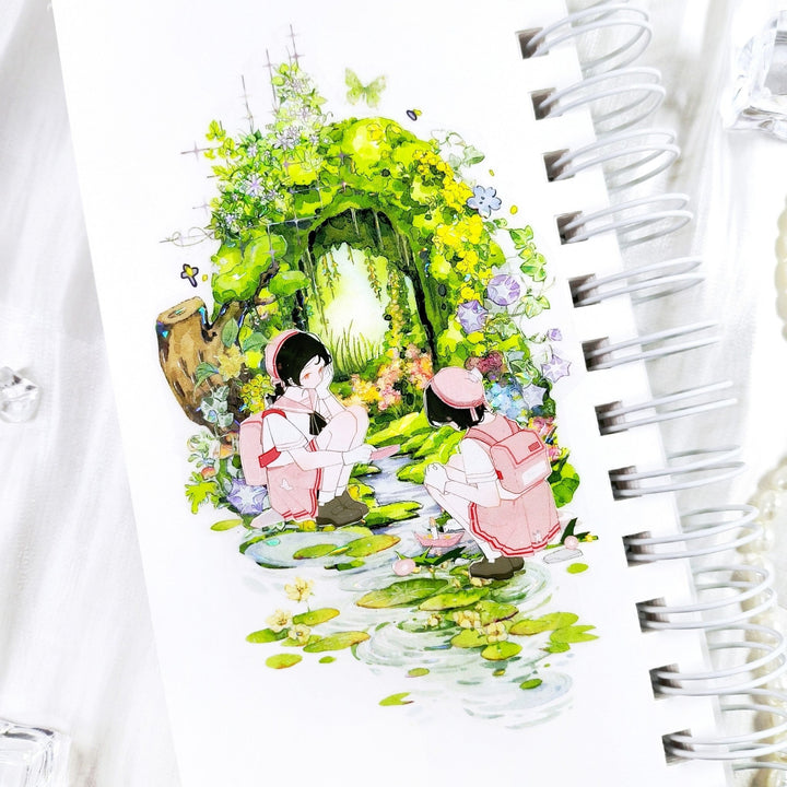 Scenery Creation PET Tape Secret Spring Soft Color Tone