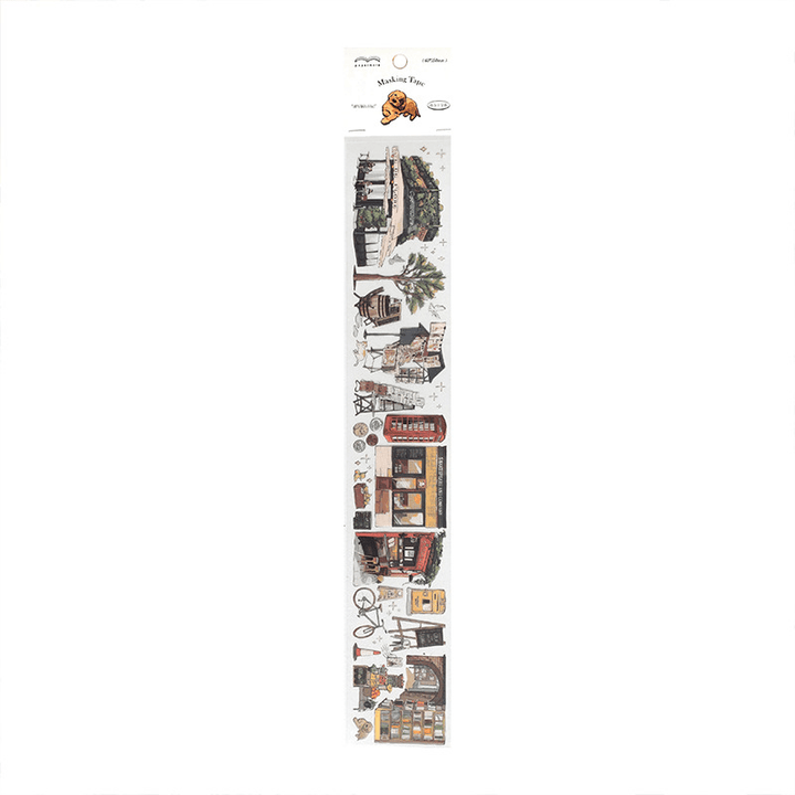 PET Material Stickers Travel Life Theme