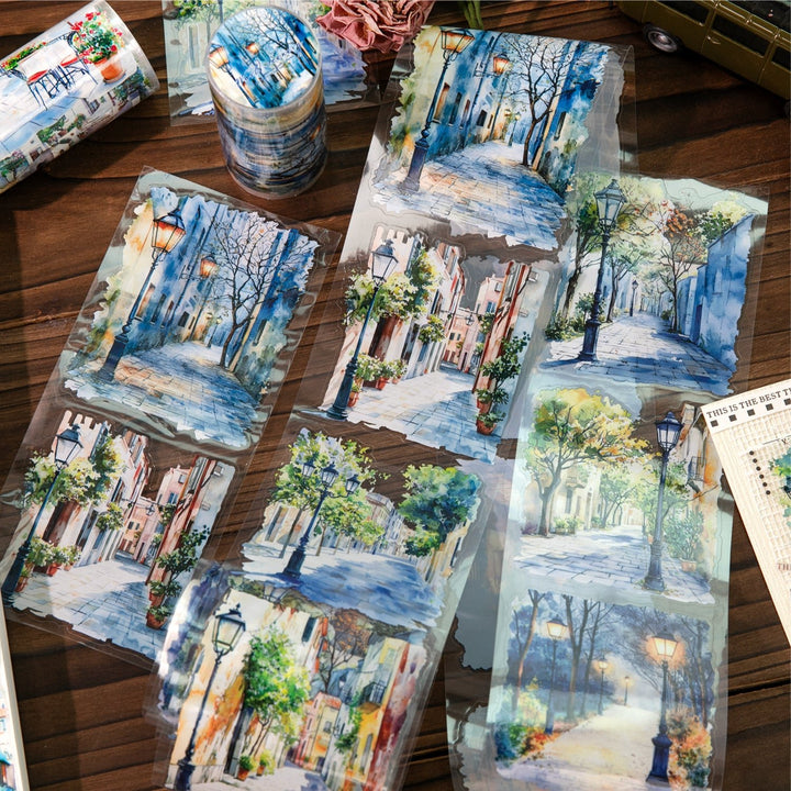 Scenery PET Tape Corner Of The World vintage scenery collage tape