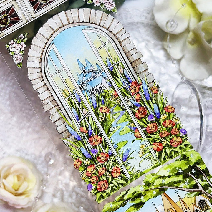 Garden Castle PET tape countryside style suitable for notebook DIY