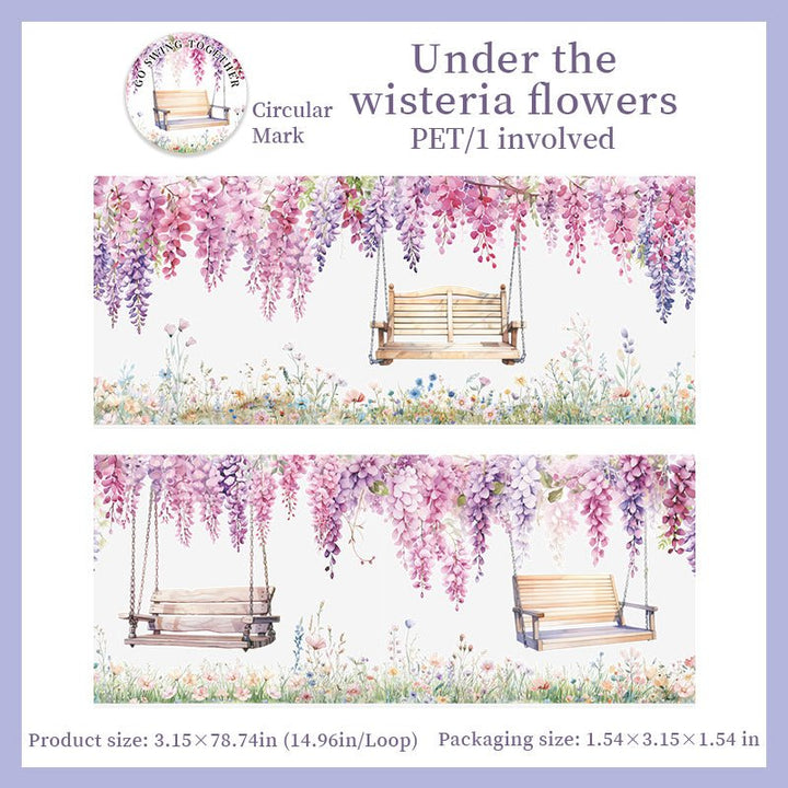 Go Swing Together PET Tape Nature Scenery for Art Projects