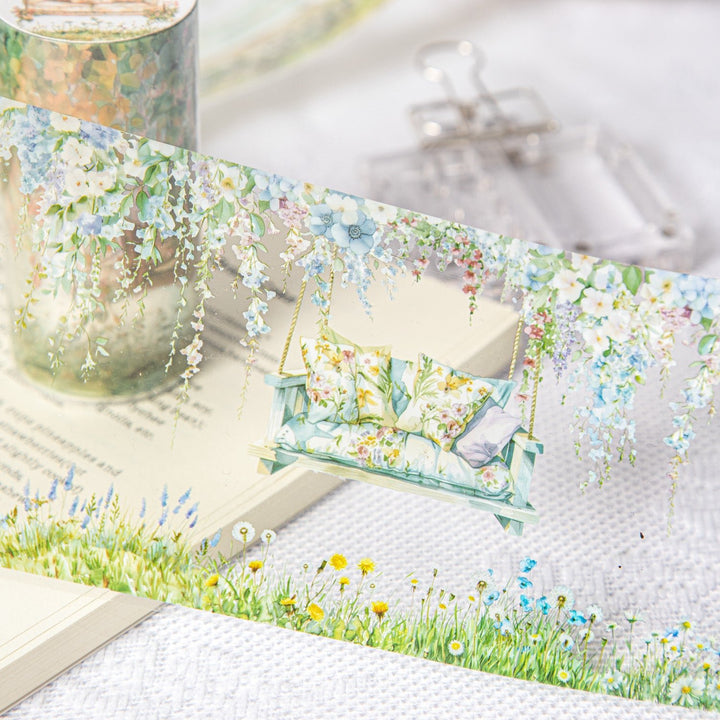 Go Swing Together PET Tape Flower Scenery Planner Supplies