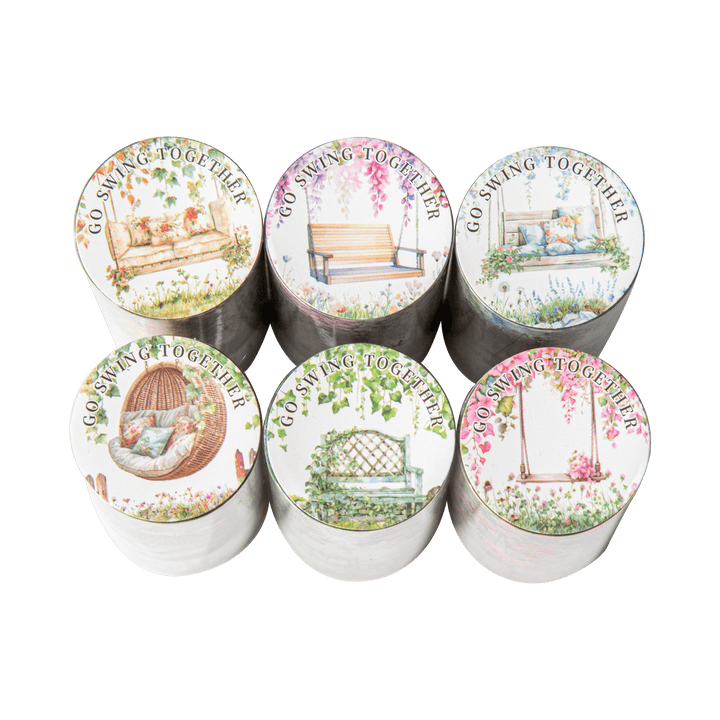 Go Swing Together PET Tape Floral Scenery for Scrapbook