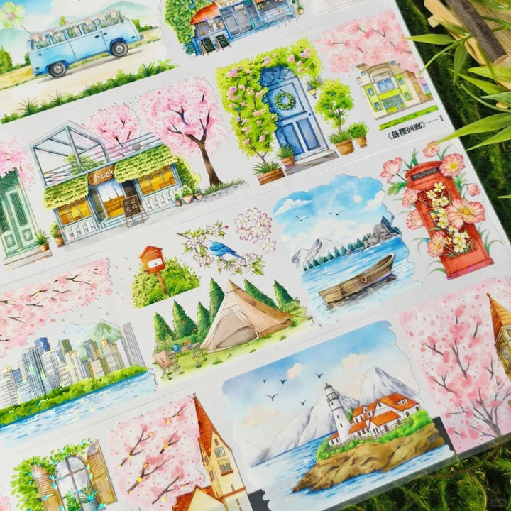 Sakura Corridor Seasonal Theme Tape Suitable for Scrapbook