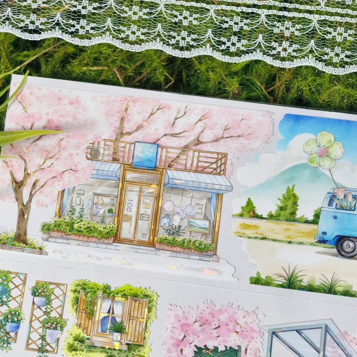 Sakura Corridor Creative PET Tape Suitable for Collage