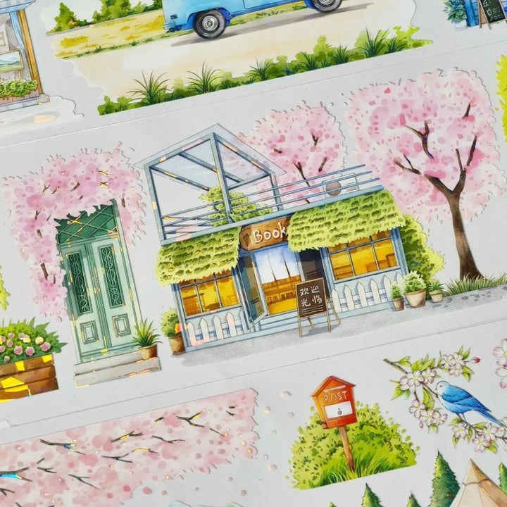 Sakura Corridor Four Seasons Design Tape for Junk Journals