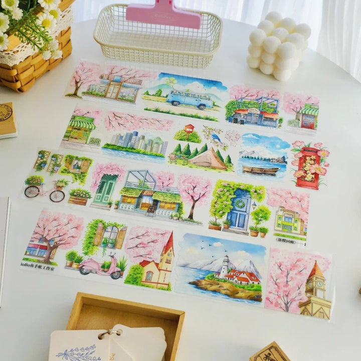 Sakura Corridor PET Tape Detailed Image One