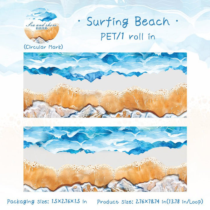 Sea and Shore PET Tape Ideal for Coastal Page Layouts