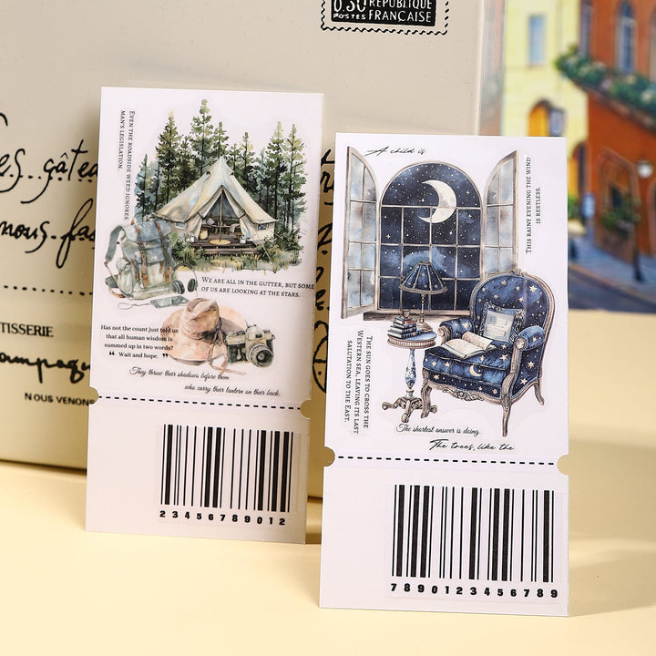 Holiday Outing Lifestyle Stickers for Artistic Journals