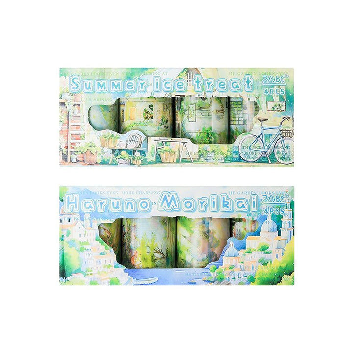 Scenery Tape Green Forest Evening Fantasy Forest Vibe