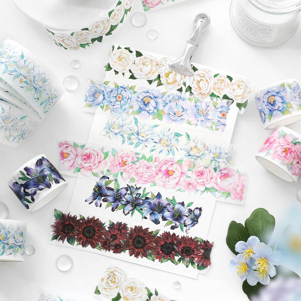 Scrapbook Washi Tape Four Seasons Bloom Romance Floral Design