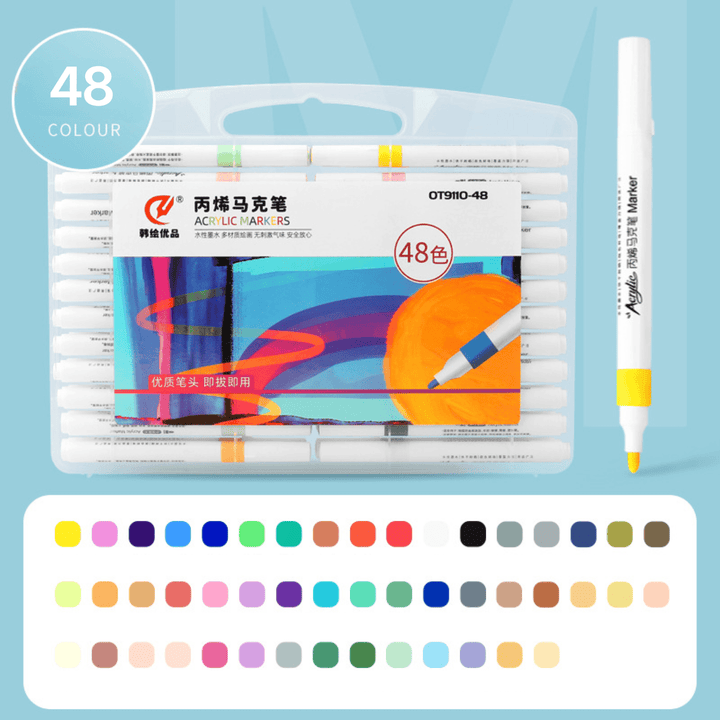 Simple Style Acrylic Markers Set for Art and Crafting
