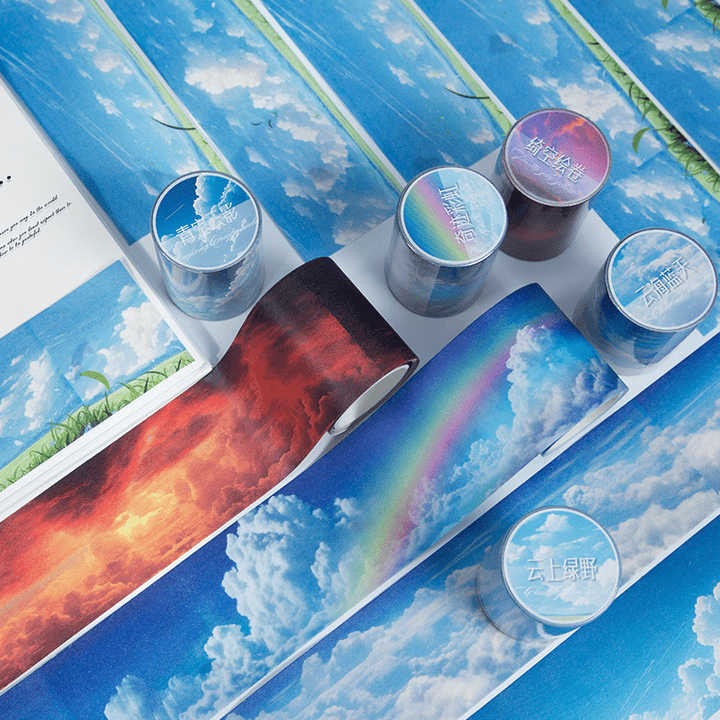 Sky Dream Cloud Series Washi Tapes Decorative Journal Supplies