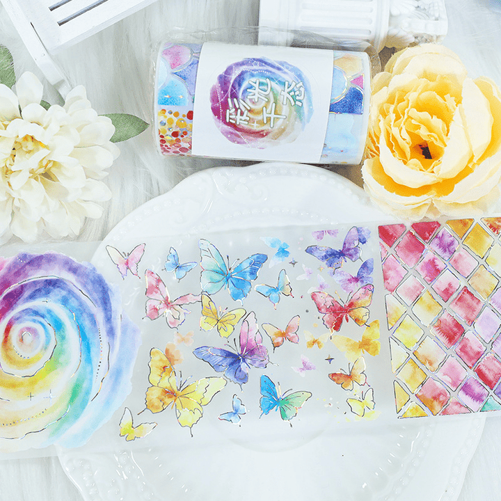 Sky PET Tape Colorful Radiance soft transparent PET texture
