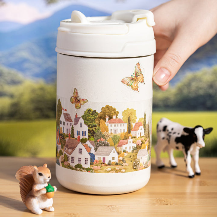 Small village PET Tapes Ranch Life Scenic DIY Background for Scrapbookers
