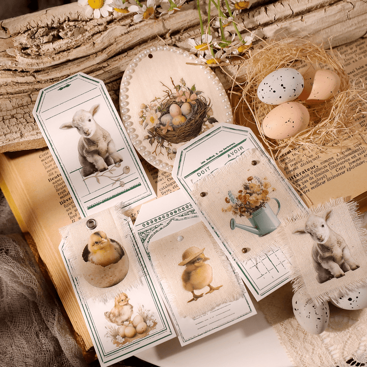 Spring Farm Transfer Stickers For Easter Themed Scrapbook Easter Chickens