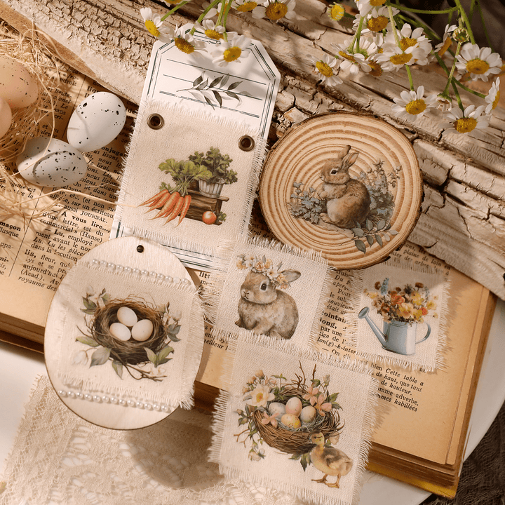 Spring Farm Transfer Stickers For Easter Themed Scrapbook Spring Flowers