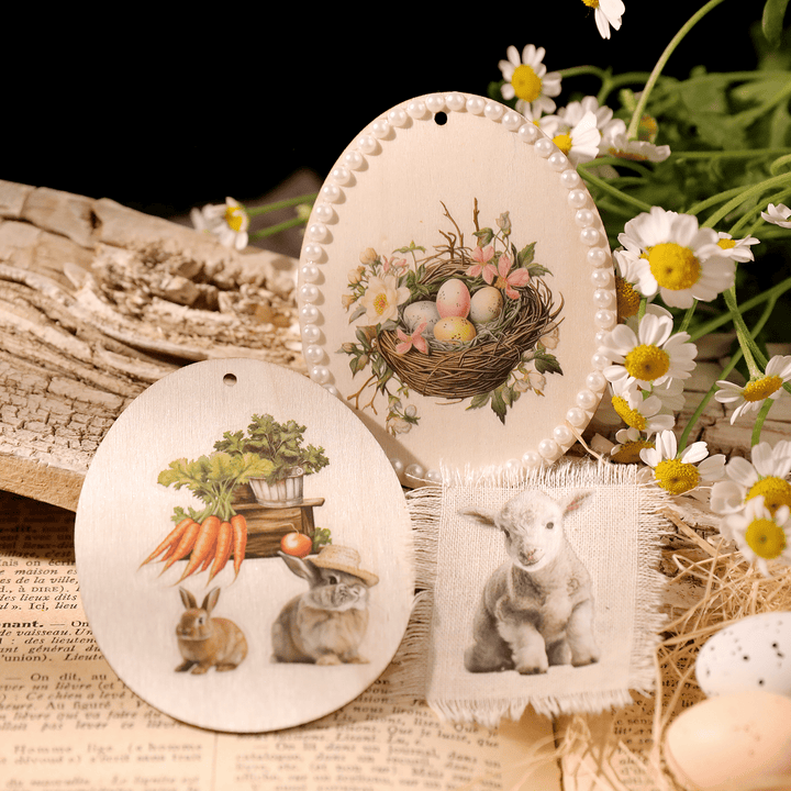 Spring Farm Transfer Stickers For Easter Themed Scrapbook For Crafting Projects