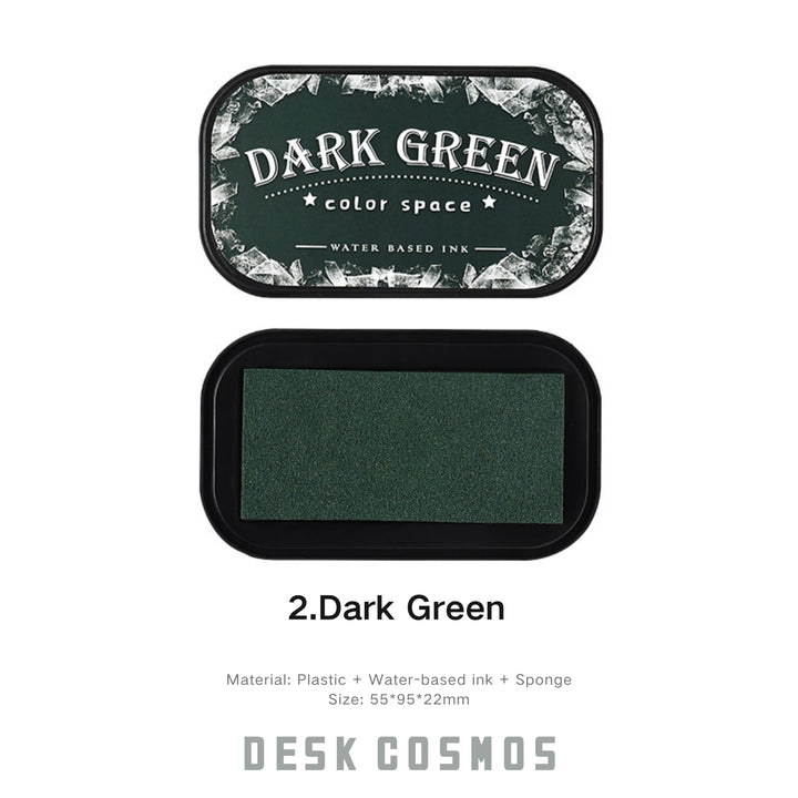 Colorful Space Dark Green Ink Pad Nature Tones Stamp Ink