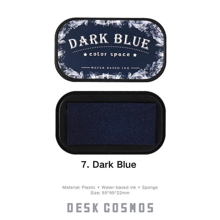 Colorful Space Navy Blue Ink Pad Deep Hue for Details