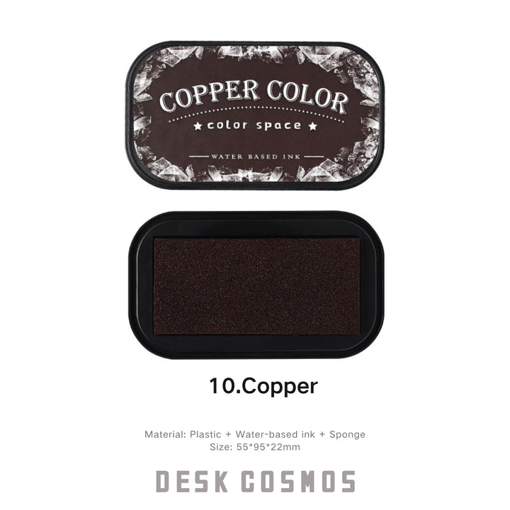 Colorful Space Copper Ink Pad Metallic Warm for Vintage Look
