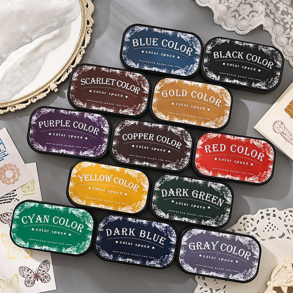 Colorful Space Stamp Ink Pad Ideal for Journals Cards Tags