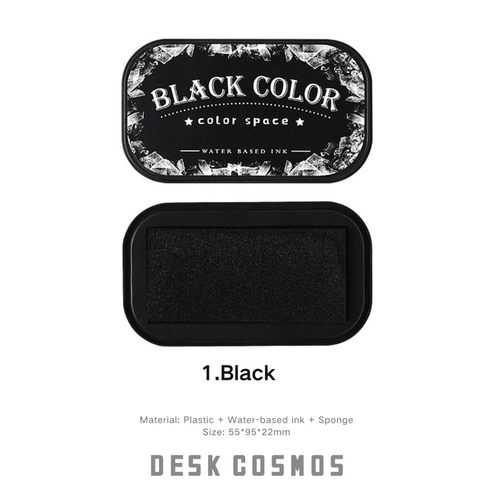Colorful Space Black Ink Pad Bold Color for Stamp Projects