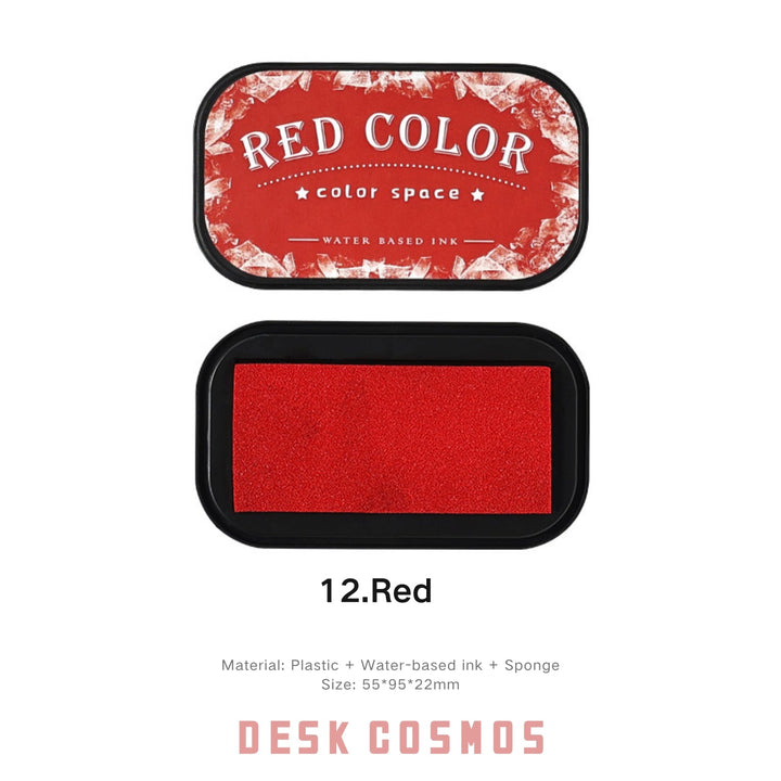 Colorful Space Red Ink Pad Passion Tone for DIY Projects