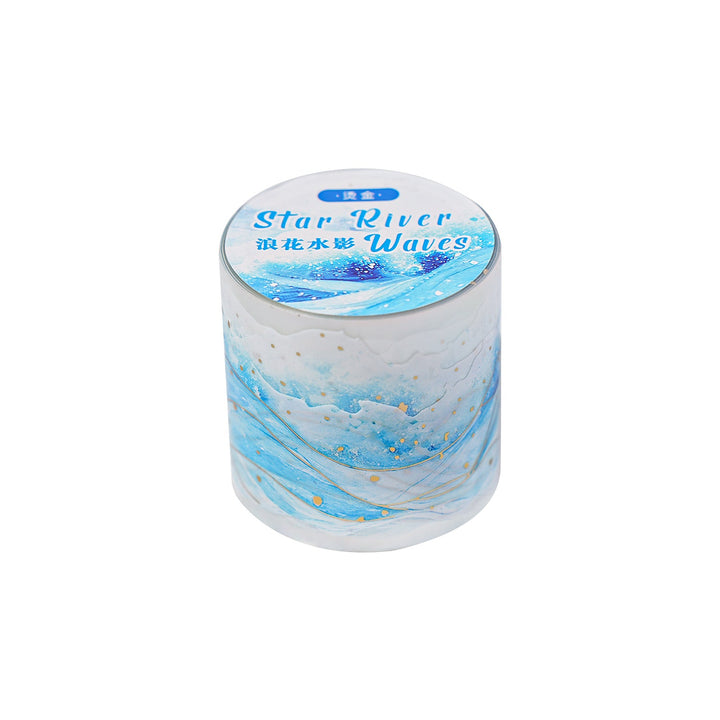 Star River Waves Ocean Gold Foil Tapes DIY Journal Decor