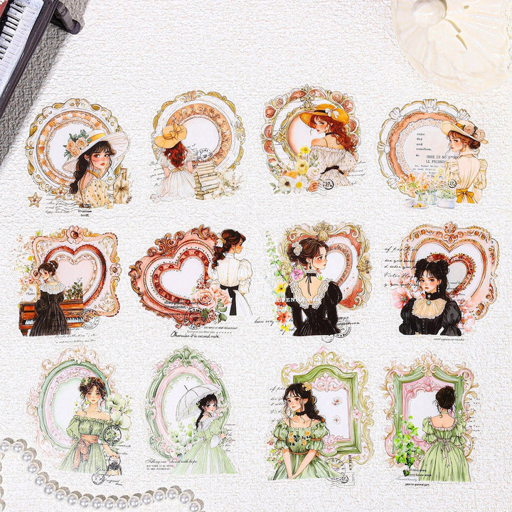 Starlight Diary PET Stickers Vintage Girl Aesthetic
