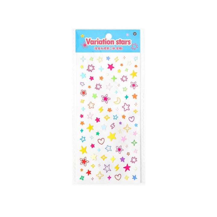 Starry 3D Resin Stickers for Cute and Sweet Journal