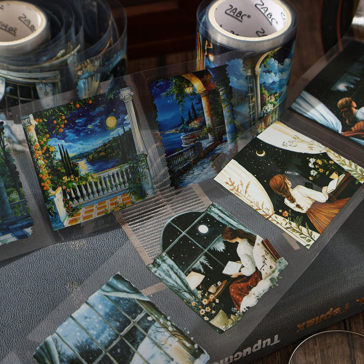 Starry Night Scenery Tape Set Creative DIY Journal