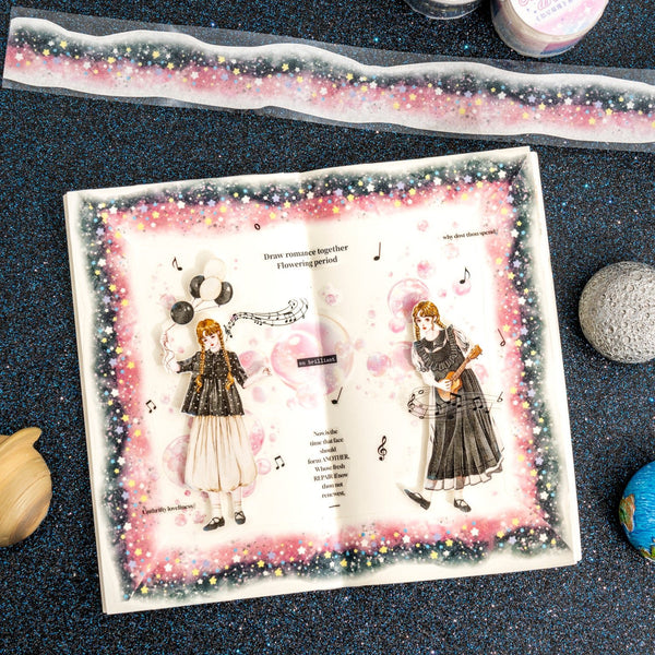 Starry Washi Tape Like the Stars Aesthetic Stationery Roll