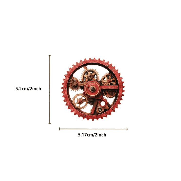 Steampunk Time Gear Stickers for Art and Craft Projects