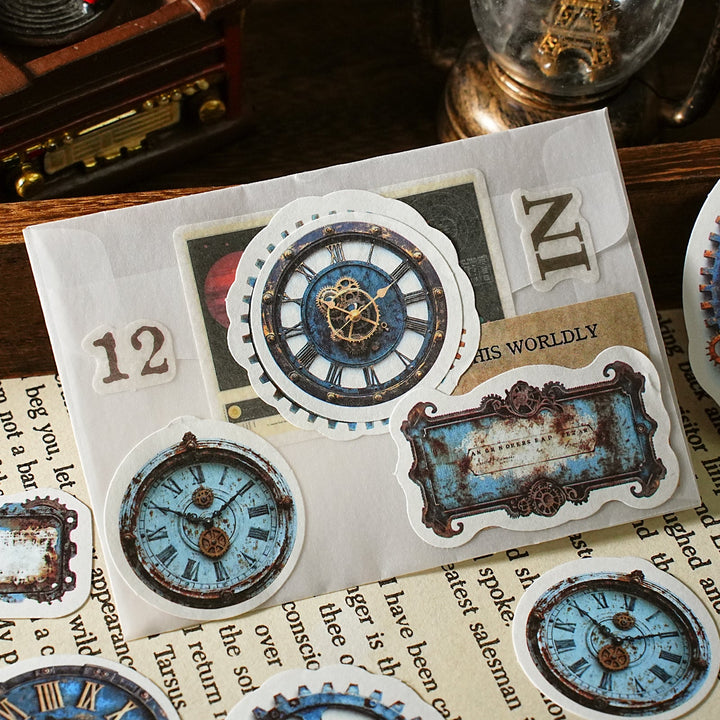 Steampunk Stickers Punk Era Series Time Machine Theme