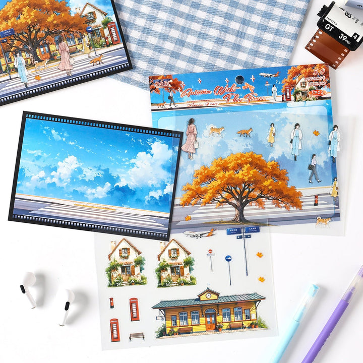Phantom of Time Stickers Seasonal Life Suitable for Scrapbook