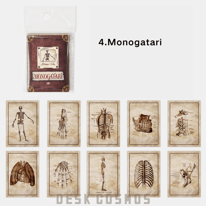 Strange Tales Stickers Monogatari Gothic Retro Text Stickers