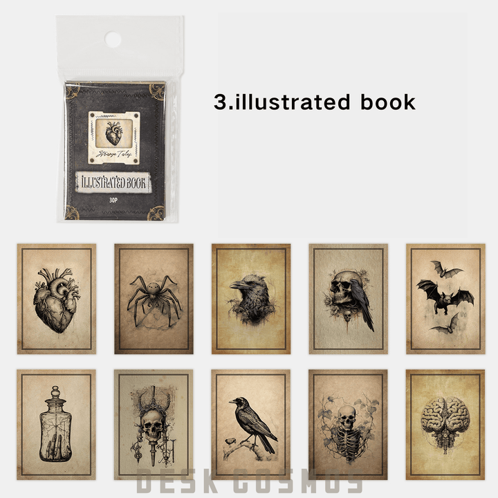 Strange Tales Stickers Monogatari Gothic Vintage Style Stickers