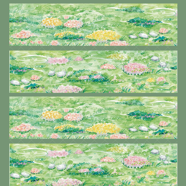 Floral Tape Summer Flowers Washi Sticker Set