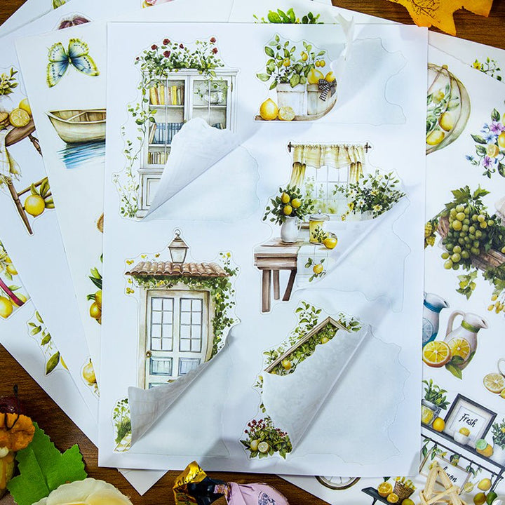 Summer Sticker Book Lemon Season character stickers pack