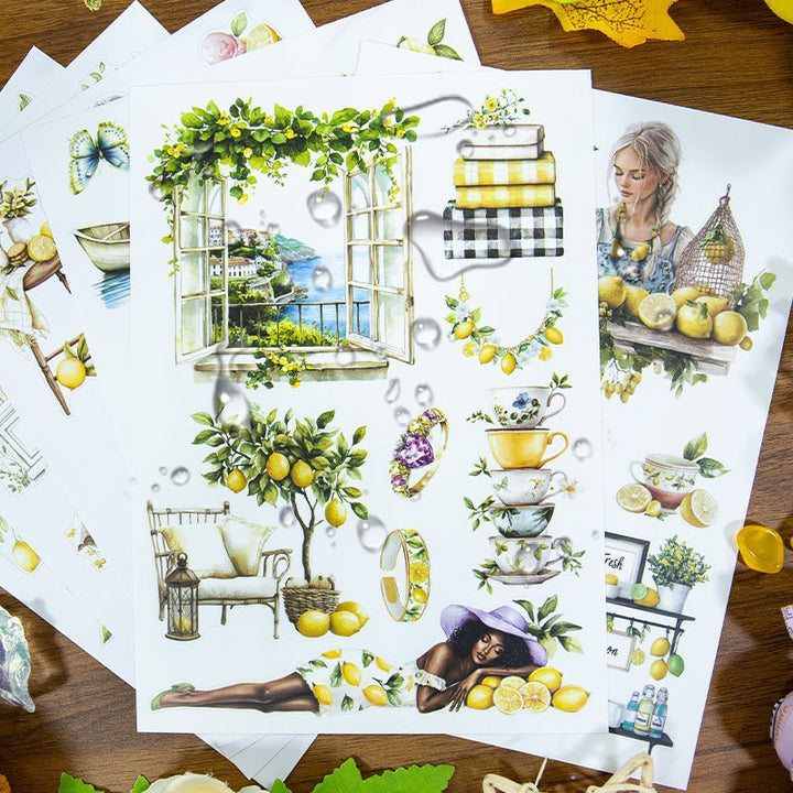 Summer Sticker Book Lemon Season fruity daily style