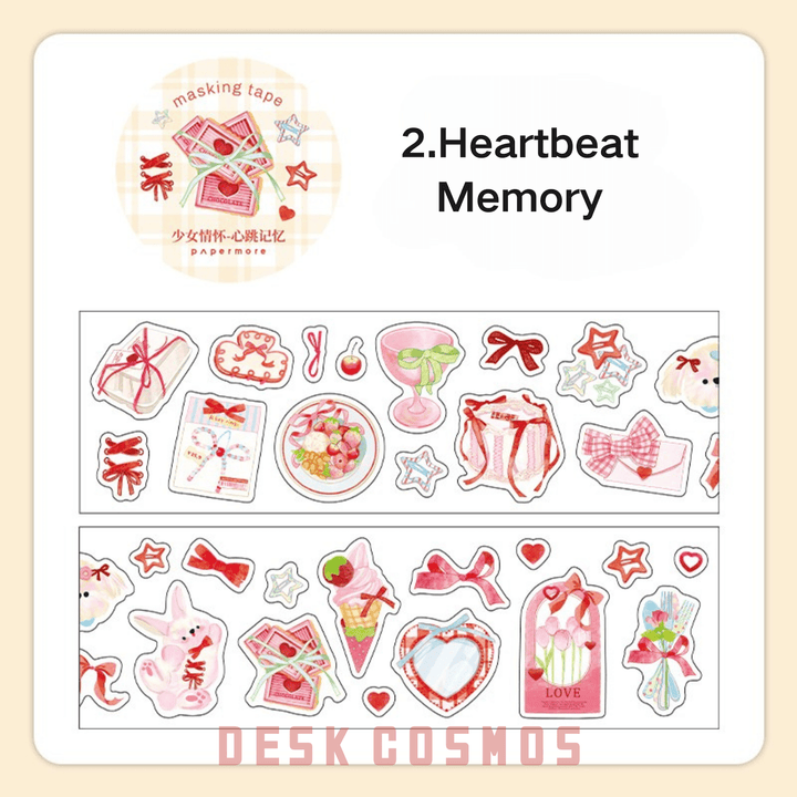 Sweet Cute Glitter Sand Die-cut Tapes PET Tapes Desserts Style