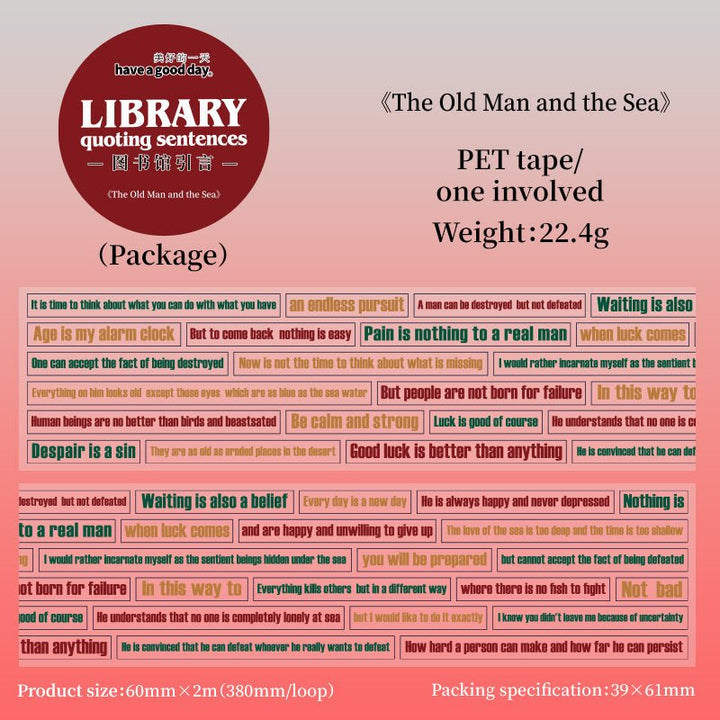 Text PET Tape Library Introduction Minimal Writing Tape